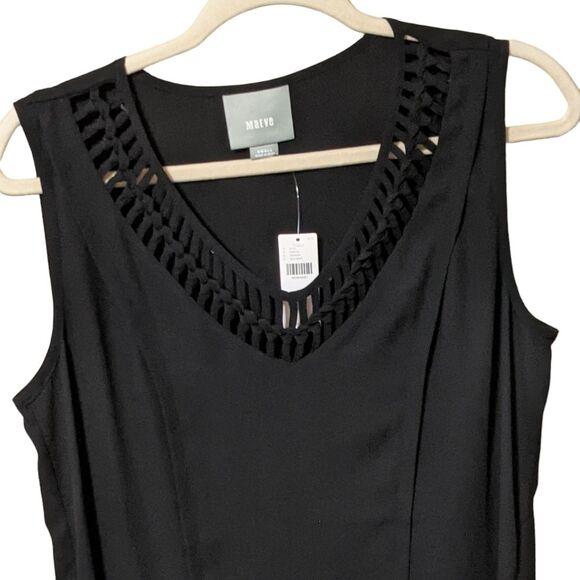 NWT Maeve Anthropologie black crochet sleeveless tank top size Small - Picture 9 of 11
